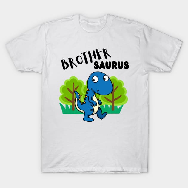 Brothersaurus - a family of dinosaurs T-Shirt by Pet Station